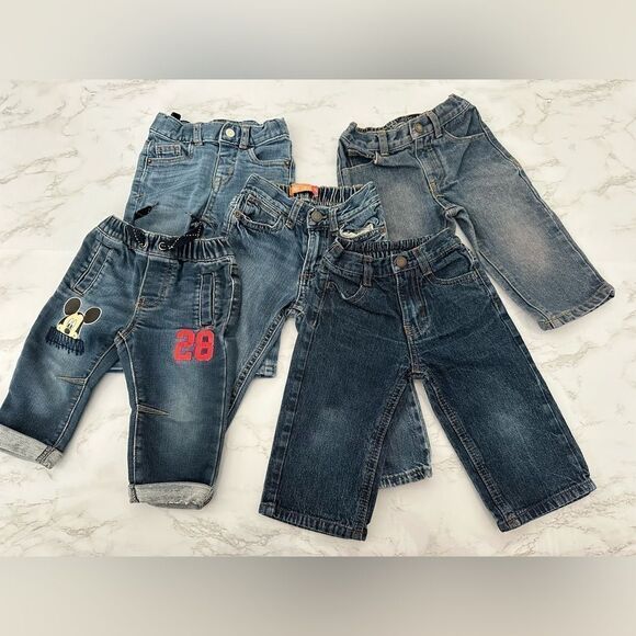 Lucky Brand Other - 5 Used Boys Denim Pants Lucky Brand Nautica Disney Cat & Jack